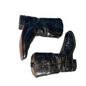 Justin Ropers Women’s 6.5 Black Classic Leather L 3703 Rodeo Cowgirl